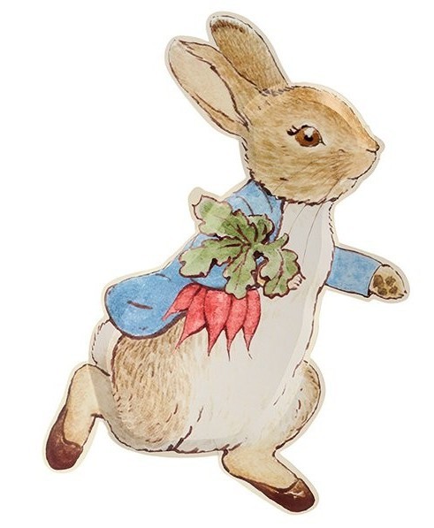 12 Peter Rabbit papir tallerkener 30cm