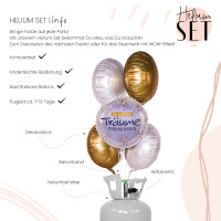 Vorschau: Rentnerträume Ballonbouquet-Set mit Heliumbehälter