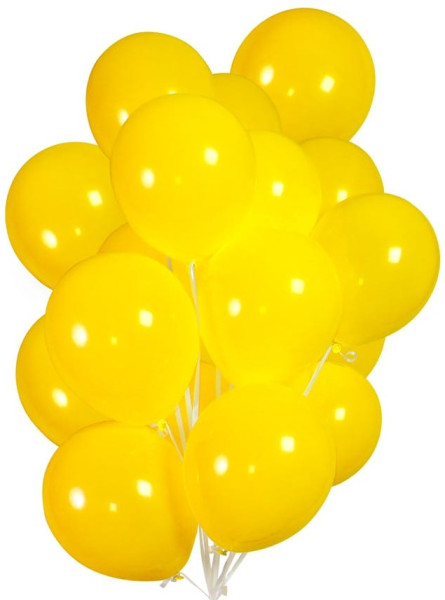 30 ballons jaunes 23cm