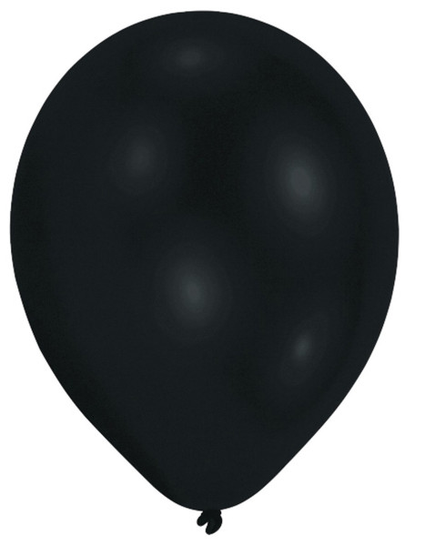 10 globos negros Basilea 27,5cm