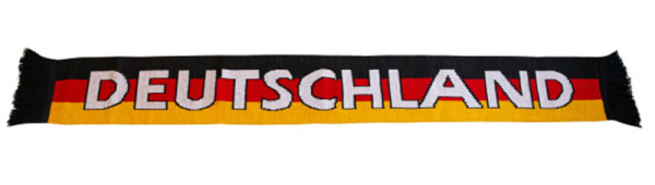 Germany fan fringed scarf