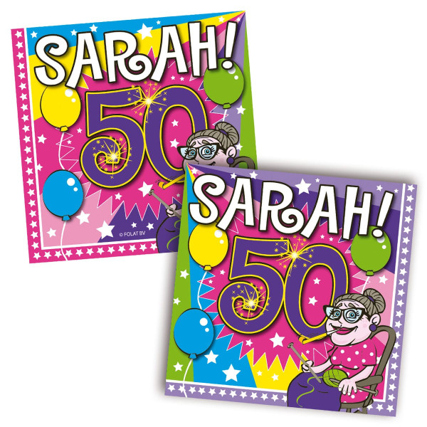 20 Sarah party napkins 25cm