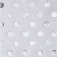 Förhandsgranskning: 20 mix & match dots servetter silver 33cm