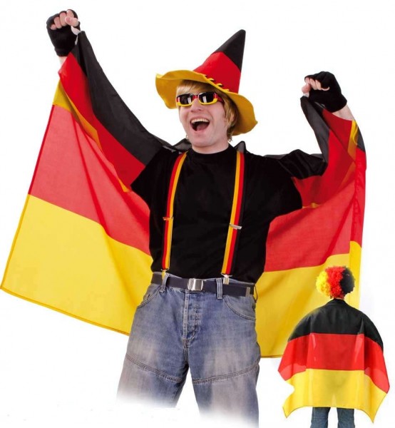 Deutschland Fan Umhang mit Ärmeln