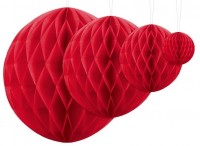 Honeycomb ball Lumina red 30cm