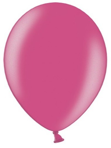 50 party star metallic balloons pink 30cm