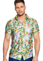 Męska koszula hawajska z kwiatami hibiskusa