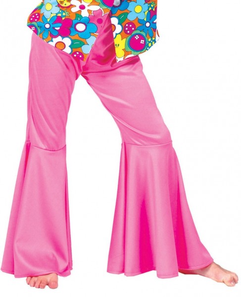 Pink flared pants for children