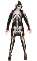 Vorschau: Sexy Knochenbau Kostüm für Damen