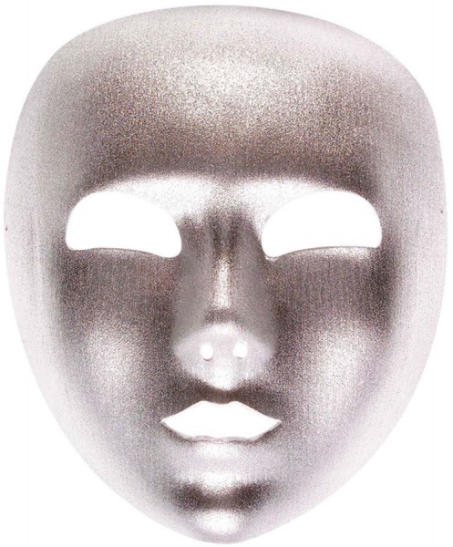 Silberne Phantom Halloween Maske 2