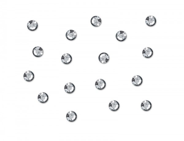 50 diamantes de imitación espolvorear decoración plata 6 mm 2