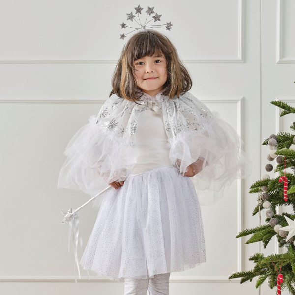 Costume de princesse féerique d'hiver pour fille Deluxe
