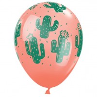 Preview: 25 cactus party latex balloons 28cm