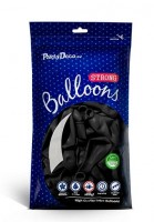 Preview: 100 party star balloons black 12cm