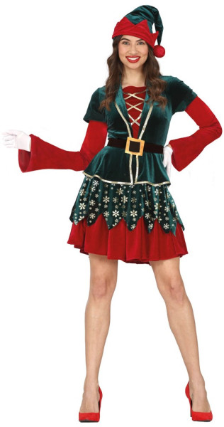 Costume da elfo natalizio da donna