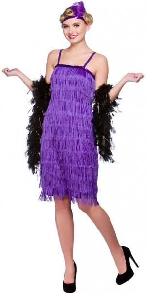 Flapper Lady Kostüme Violett
