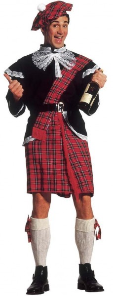 Costume da uomo scozzese in 5 pezzi