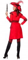 Vista previa: Disfraz de dama pirata roja para mujer