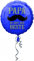 Vorschau: Folienballon Papa du bist der Beste 43cm