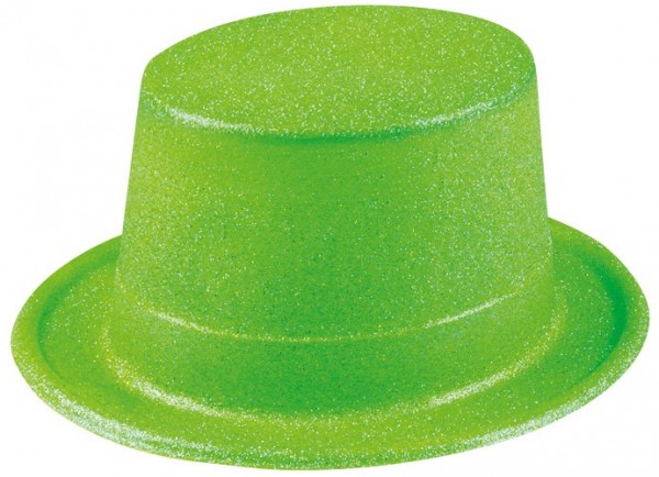 Cappello da festa glitterato Verde neon 2