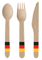 Wooden cutlery set - Germany 24 pieces