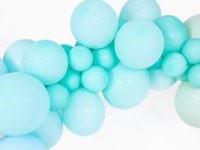 Aperçu: 100 ballons étoiles de fête menthe turquoise 27cm