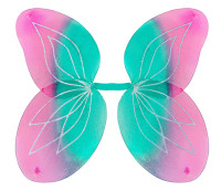 Glitter wings for girls turquoise-pink