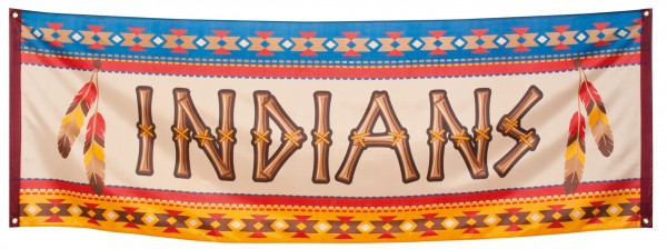 Indians Banner Indianer 74 x 220cm