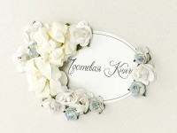 Preview: Guest book Tseremoniya with flowers 20.5cm