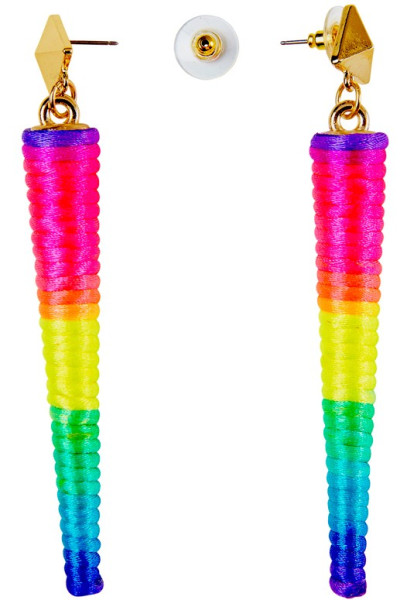 Rainbow drop earrings