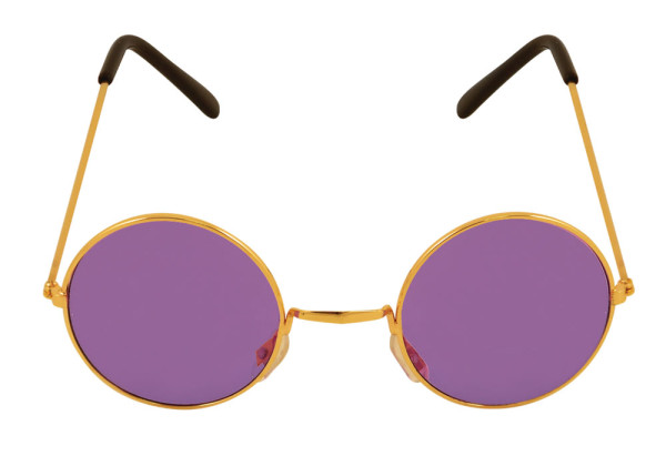 Okulary Lennona złoto-fioletowe