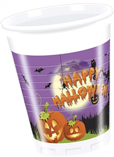 8 horror villa Halloween cups 200ml