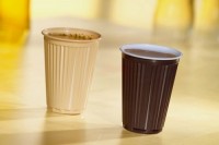 Preview: 100 automatic thermo cups brown 180ml