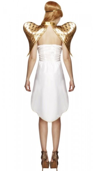 Glamurous Angel White-Golden Women's Dress 2