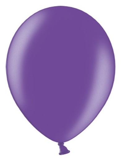 100 Partystar metallic Ballons lila 30cm