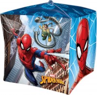 Ballon cubique en aluminium Spider-Man 38cm