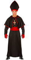 Bischof schwarz-rot Herrenkostüm