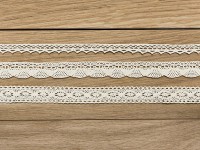 Preview: 3 Boho lace gift ribbons 1.5m