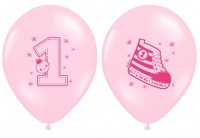 Anteprima: 50 palloncini 1 ° compleanno rosa
