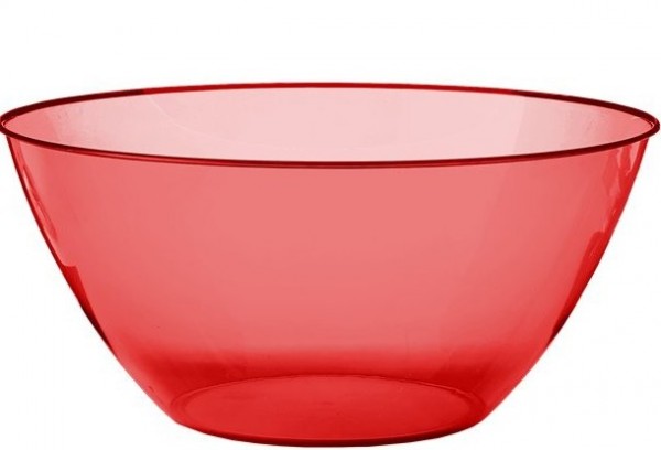Red plastic bowl 4.7l