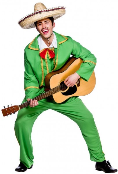 Costume homme mariachi vert