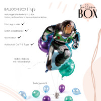 Vorschau: XL Heliumballon in der Box 3-teiliges Set Lightyear