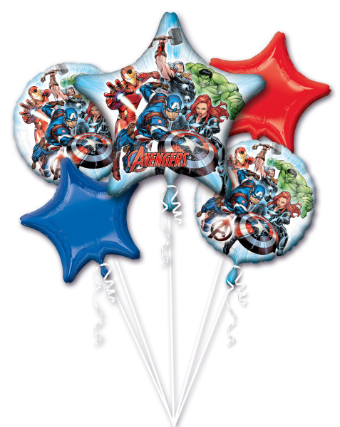5 ballons en aluminium Marvel's Avengers