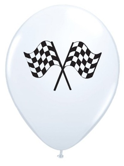 6 balonów lateksowych Racing Team 28cm