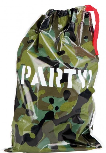 Camo pattern party bag