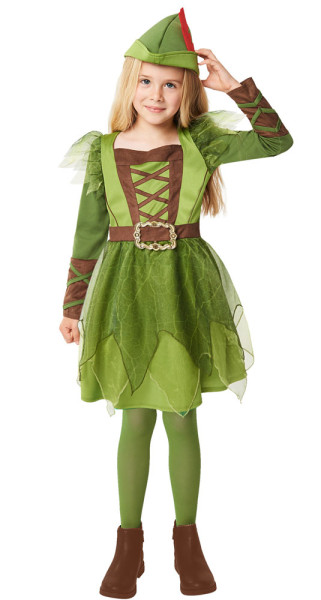 Disfraz de Peter Pan para niña.