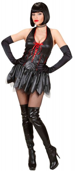 Mistress Chanty Dress In Leather Look 2