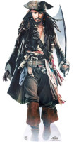 Aperçu: Capitaine Jack Sparrow voyageur debout 1.84m
