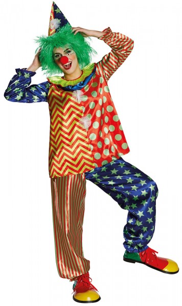 Costume da circo Clown Augustina per donne