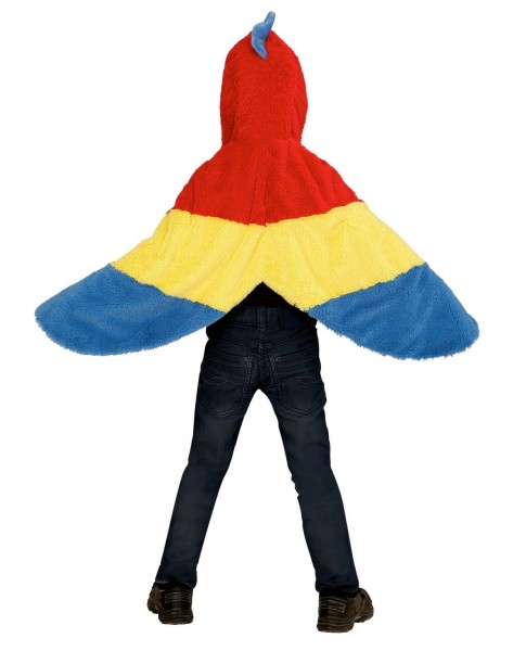 Parrot Cape With Hood For Kids 3